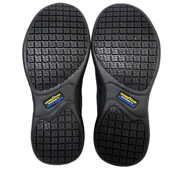 Women's Goodyear Engineered by Skechers Rogue Slip Resistant Comfort Shoes Black - Picture 12 of 12